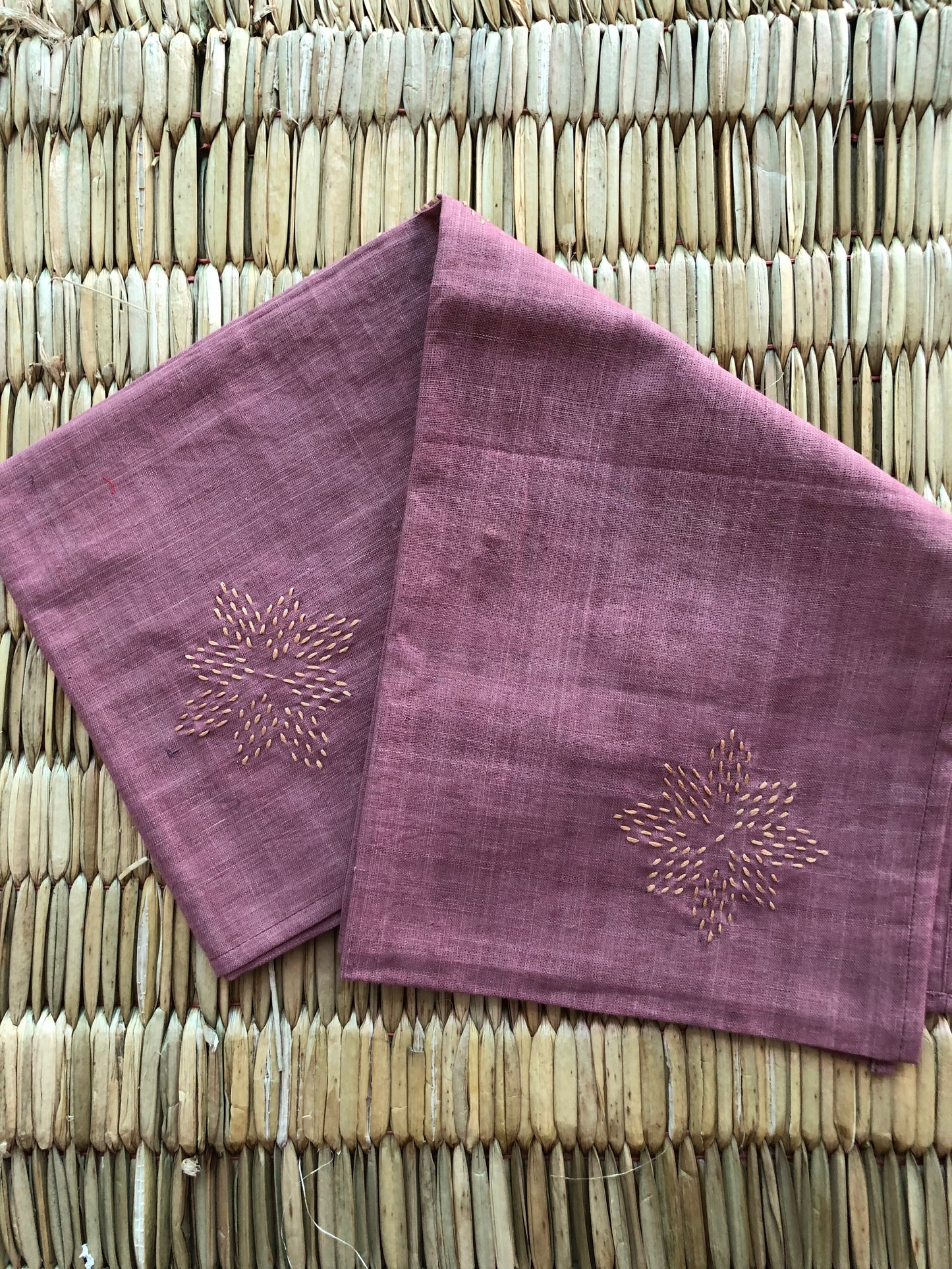 Sashiko-Inspired Khadi Stole