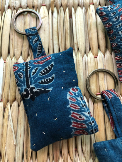 Hand-Embroidered Keychains/Bag Tags (Set of 3)