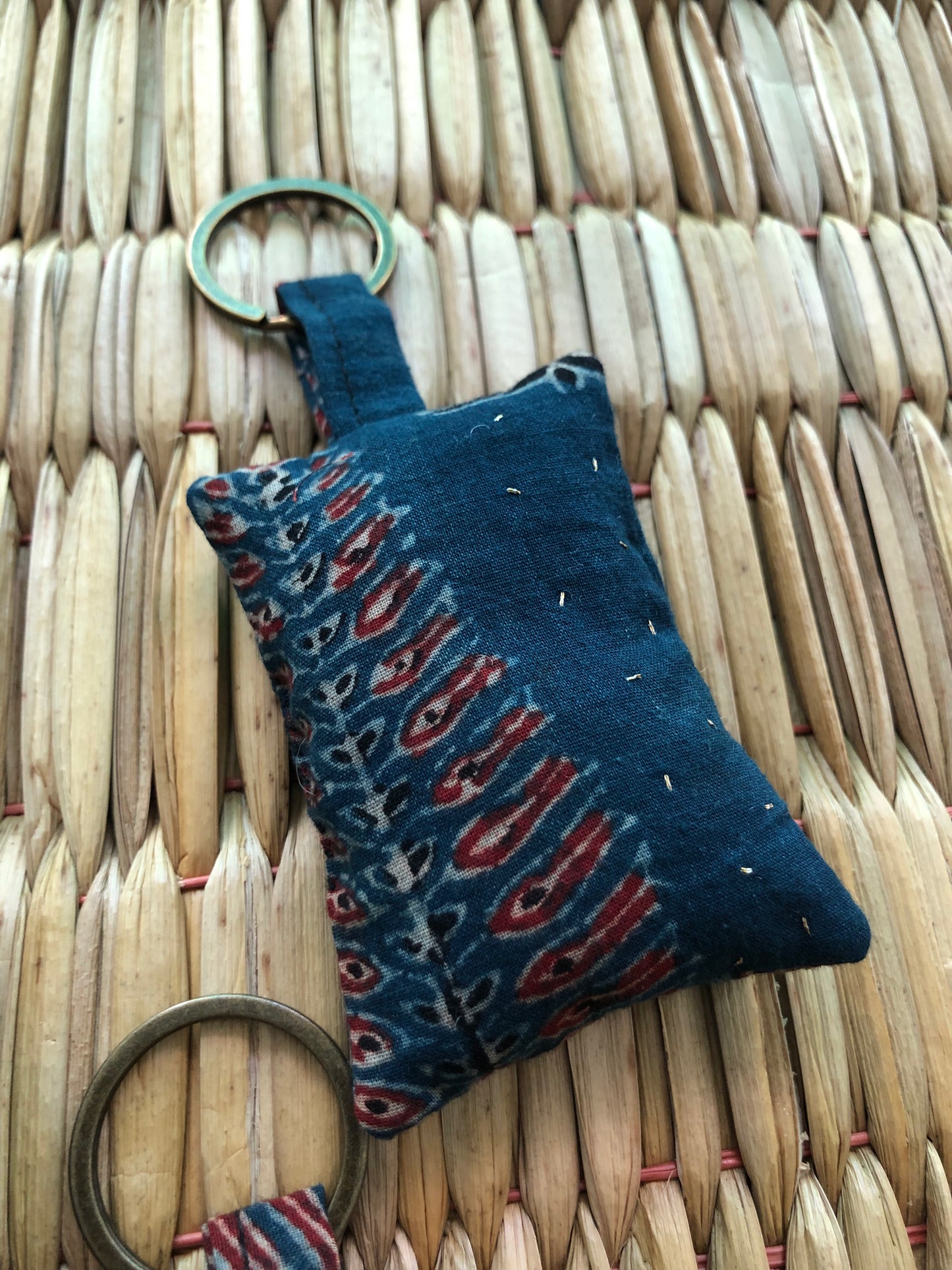 Hand-Embroidered Keychains/Bag Tags (Set of 3)