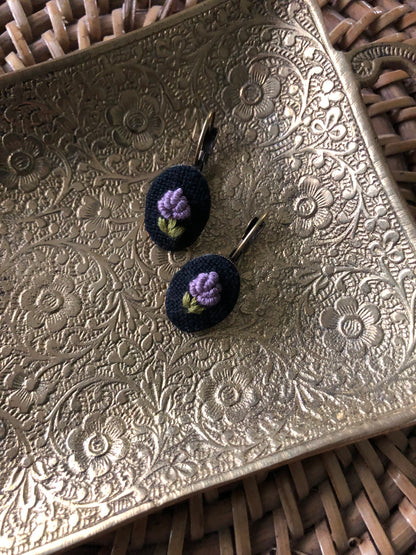 Lavender Sprig Earrings