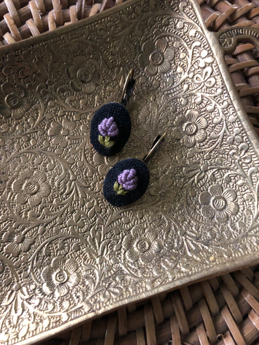 Lavender Sprig Earrings