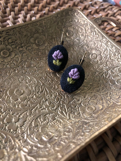 Lavender Sprig Earrings