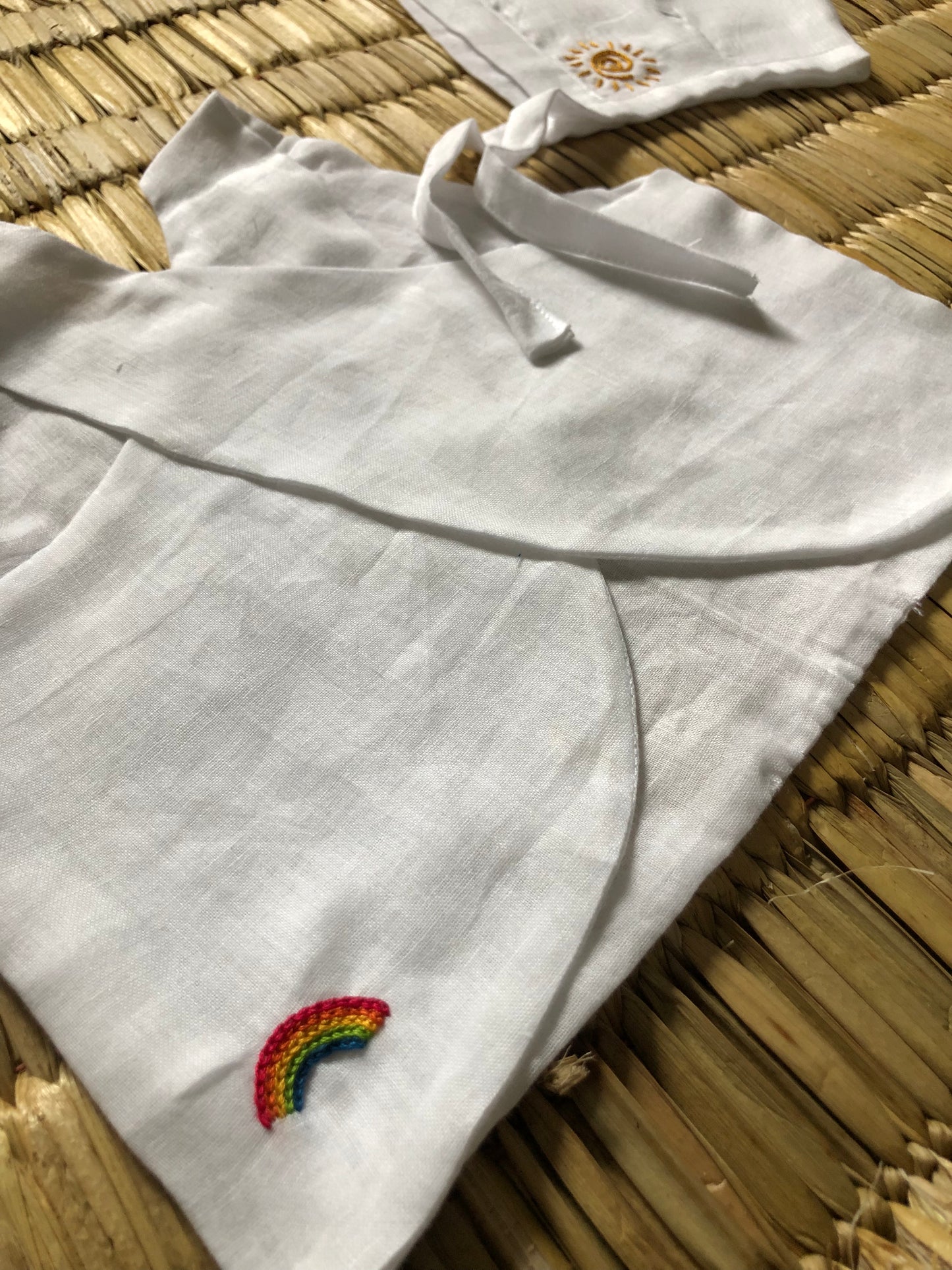 Muslin Jhabla & Bonnet Set
